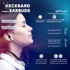 هدفون بی سیم لنوو مدل HE05X نسخه اصل Lenovo Wireless Headphones- مشکی 