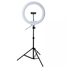 رینگ لایت مدل LJJ-33 رنگ نوری (RGB) به همراه 3 پایه قابل تنظیم ارتفاع