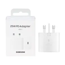  شارژر سریع سه پین SAMSUNG 25W درجه یک TA800 ( فست و PD) رنگ سفید - پک ویتنام 