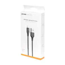کابل شارژ اصلی فست 1.2 متری آیفون Porodo مدل PD-U12LC-WH - مشکی (گارانتی 24 ماهه شرکتی)